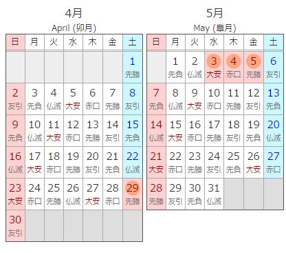 ゴールデンウォーク2017