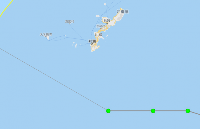 台風14号ヤギ通過中