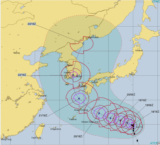 台風19号「ソーリック」台風20号「シマロン」