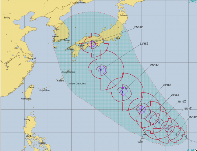 台風19号「ソーリック」台風20号「シマロン」