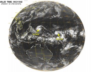 台風6号ノウルの進路