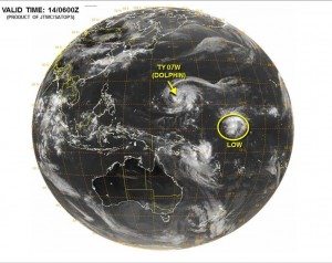 台風7号ドルフィンの進路