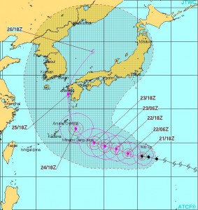 越境台風12号ハロラ