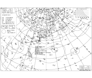 東台湾秋の天気と波情報