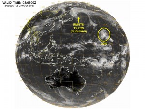 台風24号コップの進路