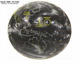 台風26号インファ三つ子台風