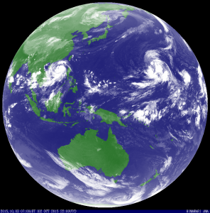 台風23号発生中