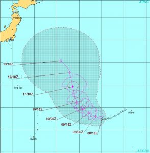 台風6号コンソン