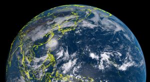 台風17号台湾直撃