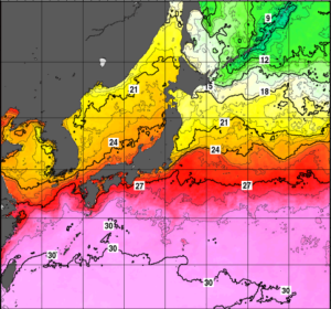 2020年７月３０日海水温