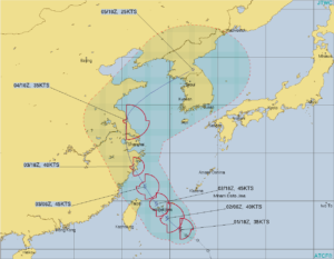 台風第4号 ハグピート