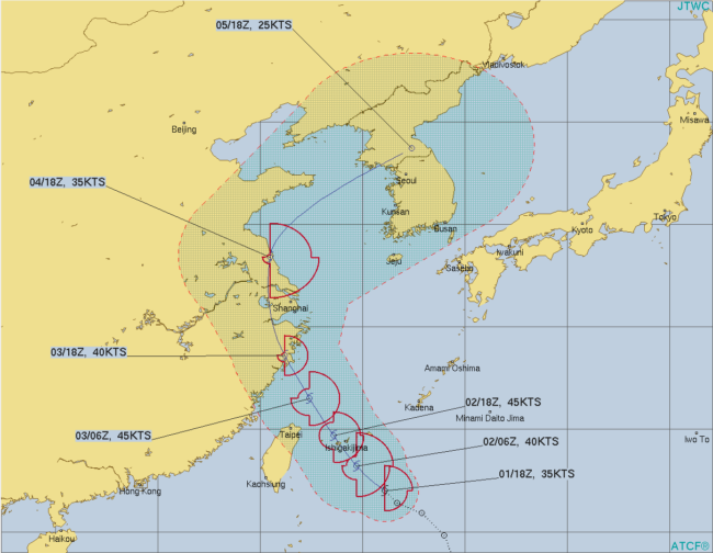 台風第4号 ハグピート
