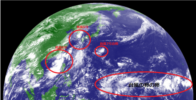 2020年8月台風ラッシュ