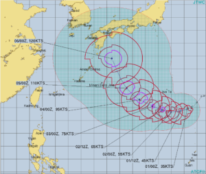 台風９10号ハイシェン