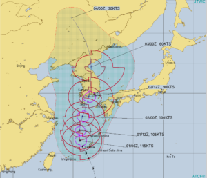 台風９号メイサーク