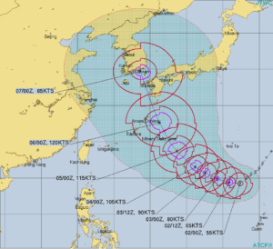 台風１０号ハイシェン